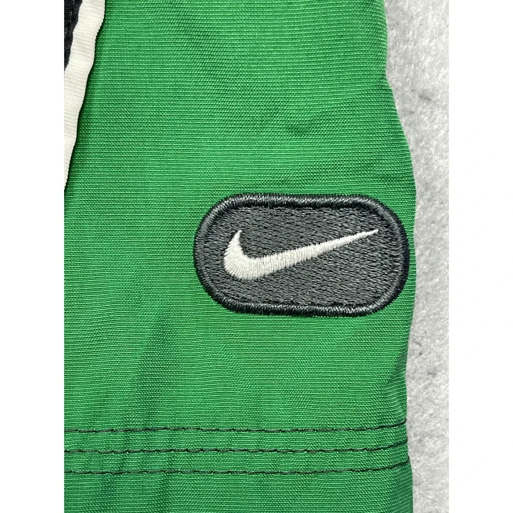 Nike Athletic Shorts Nylon Black Green Size Medium Mens